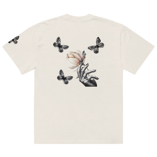 Oversized faded POLARIS WINGED THORNS T-SHIRT